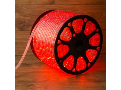 Дюралайт LED, свечение с динамикой (3W) - красный, 36 LED/м, бухта 100м