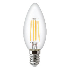 Лампа светодиодная филаментная Thomson E14 7W 6500K свеча прозрачная TH-B2334