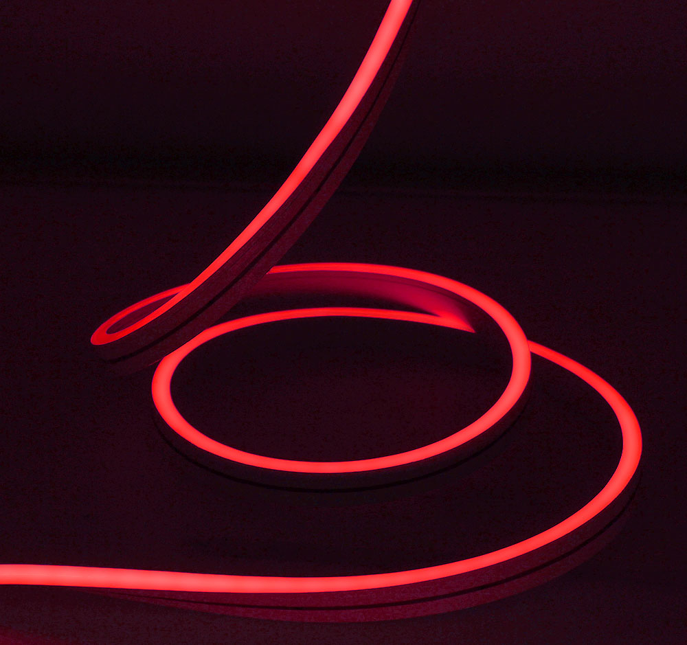 Гибкий Неон Rich LED, односторонний, красный, 8*16 мм, 220 В, 50 м, RL-FX816-120-220V-R/R