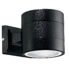 Уличный настенный светильник Ideal Lux Snif Ap1 Round Nero 061450