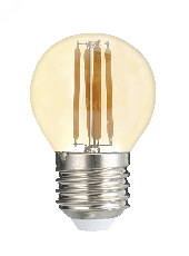 Лампа светодиодная декоративная PLED OMNI G45 8w E27 4000K Gold