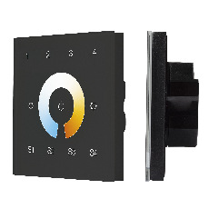 INTELLIGENT ARLIGHT Сенсорная панель DALI-901-11-4G-4SC-MIX-DT8-IN Black (BUS/230V) (IARL, IP20 Пластик, 3 года)
