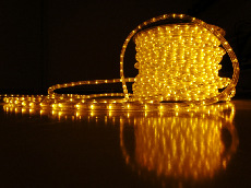 Дюралайт LED-DL-2W-ф13-2.77-100M-240V желтый,13мм, кратность резки 3,3 м.