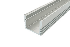 Профиль для светодиодной ленты накладной алюминиевый LC-LP-1216-2 Anod