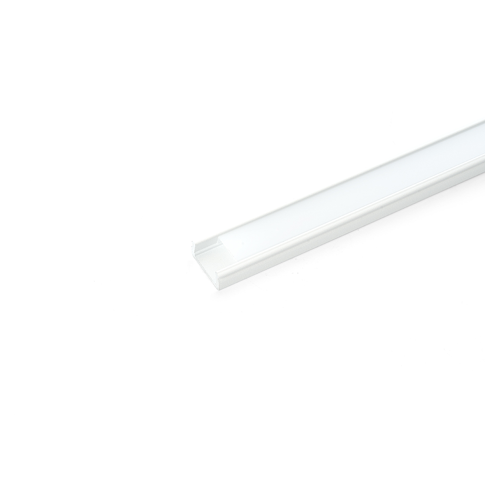 Профиль алюминиевый накладной, белый, CAB262 п образный накладной алюминиевый профиль для led ленты apeyron