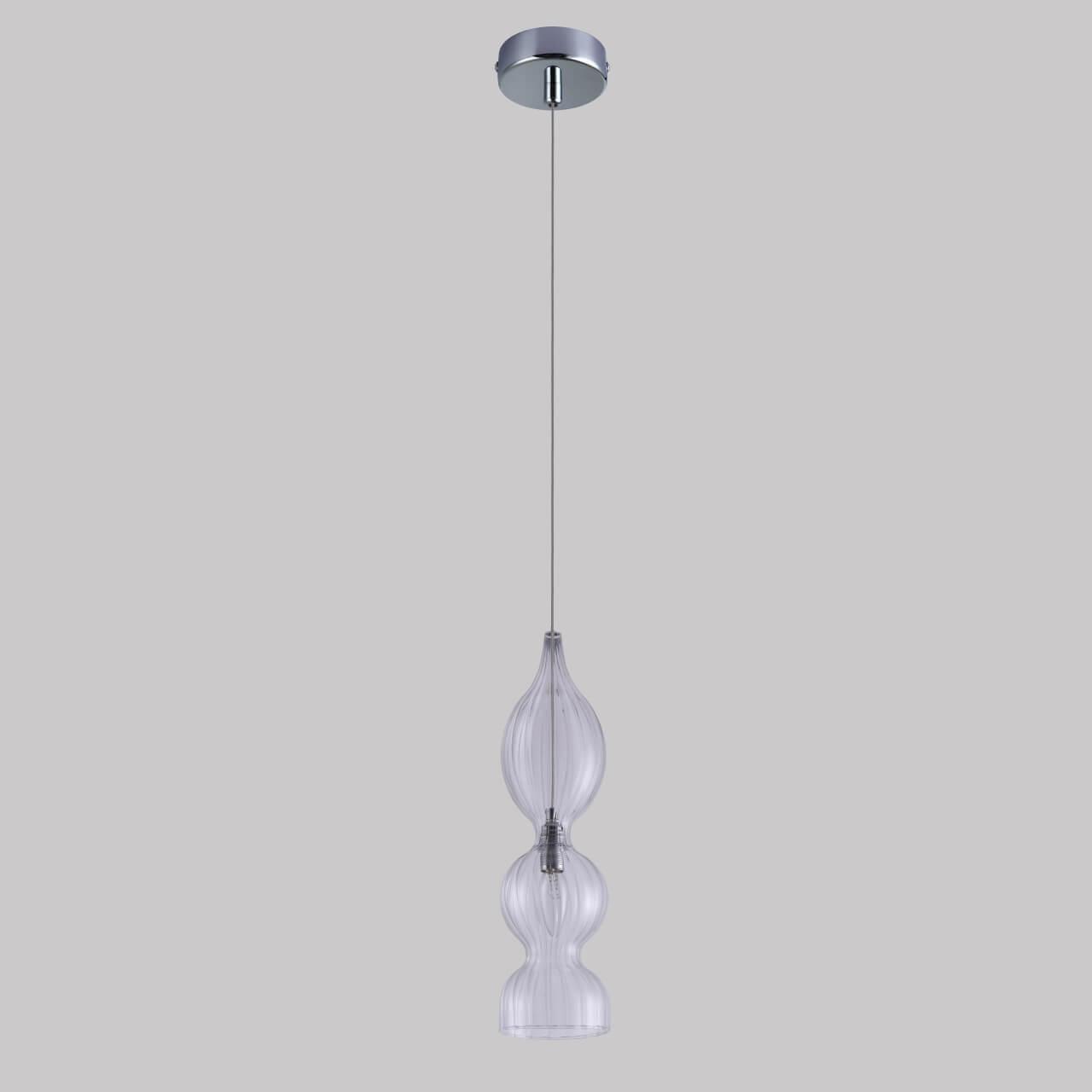 Подвесной светильник Crystal Lux Iris SP1 B Transparent бра crystal lux evita ap9 white transparent