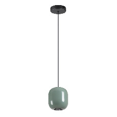 5053/1C PENDANT ODL24 447 черный/зеленый/металл Подвес GU10 LED 4W OVALI