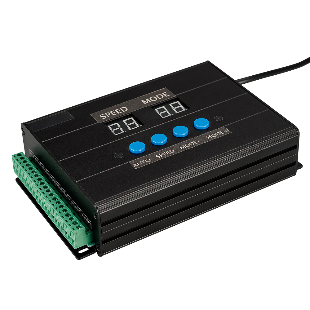 Контроллер DMX K-5000 (220V, SD-card, 5x512) (Arlight, IP20 Металл, 1 год) нитки промышленные 50 2 для тонких тканей 5000 ярд 200 чёрный