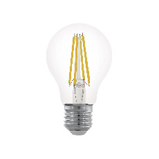 Лампа светодиодная филаментная диммируемая Eglo E27 6W 2700К прозрачная 11701