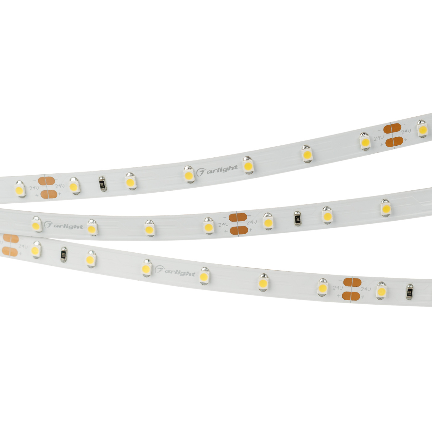 Светодиодная лента RT-A60-8mm 24V White6000 (4.8 W/m, IP20, 2835, 50m) (Arlight, 4.8 Вт/м, IP20); 024581(2) 3 meters 2835 180d 7mm 5b9c×2 dual colors led strip for repairing chandeliers 18w 3000k 18w 6500k led ribbon