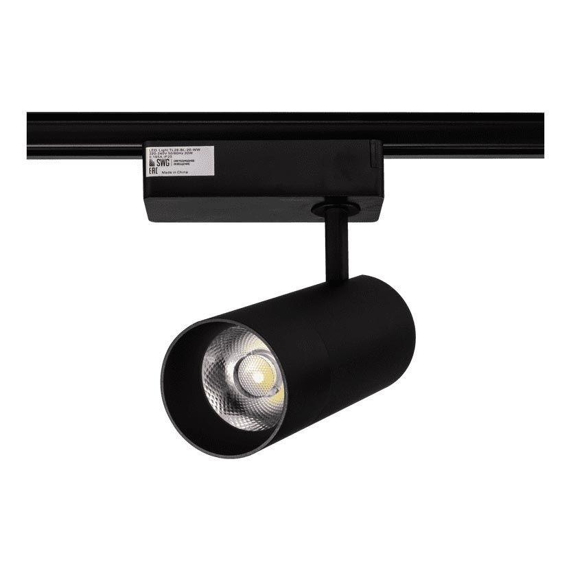 Трековый светодиодный светильник SWG TL28-BL-20-NW 005730, цвет дневной
