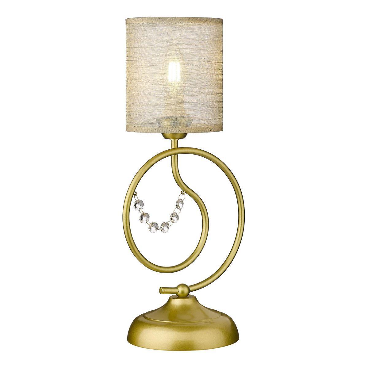 Настольная лампа Velante 290-304-01 лампа настольная 38045 1 e14 40вт белый с золотой патиной 22х22х32 см