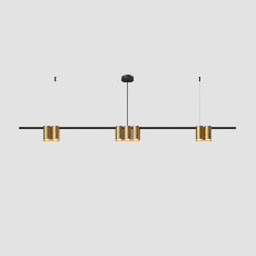 Подвесной светильник Denkirs DK4063-BK+SG