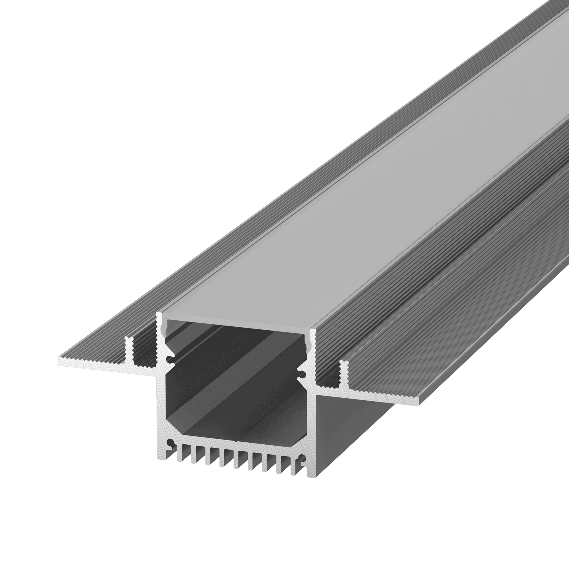 Алюминиевый профиль Design LED без видимой рамки LG35, 2500 мм, анодированный LG35-R тавр алюминиевый 15х15х2 мм 1 м серебро