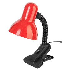 Настольный светильник GTL-025-60-220 красный на прищепке