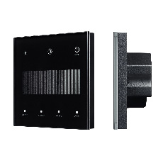 INTELLIGENT ARLIGHT Сенсорная панель SMART-DALI-301-11-1G-4SC-DIM-IN Black (BUS/24V, Touch, 2.4G) (IARL, IP20 Пластик, 5 лет)