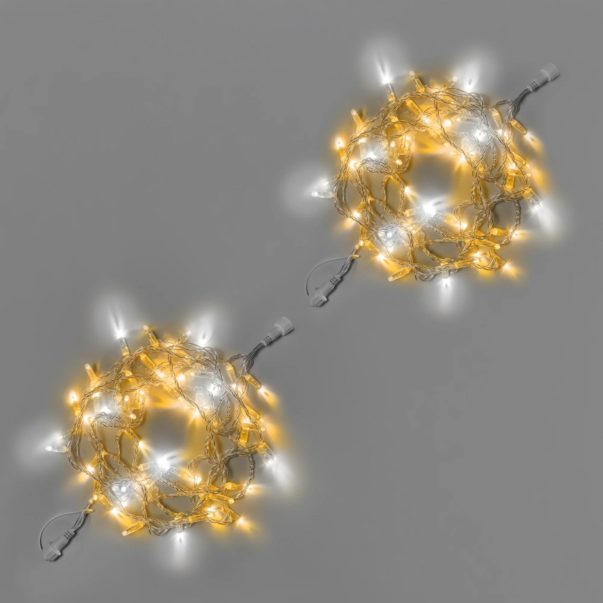 Светодиодная гирлянда INOXHUB Нить 10м 100 LED соединяемая с мерцанием 220В IP65 прозрачный провод ЖЕЛТАЯ 2840₽