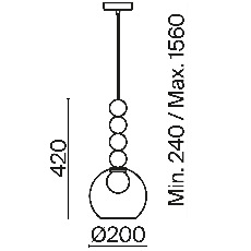 Подвесной светильник Freya FR5220PL-01CH3