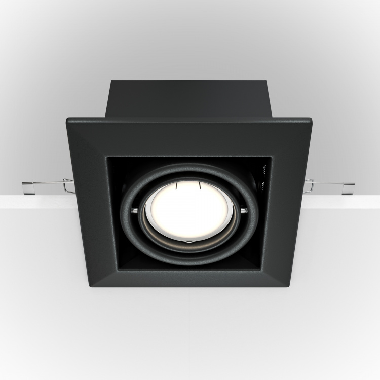Встраиваемый светильник Metal Modern DL008-2-01-B водосгон you ll love с поворотным механизмом 37 см