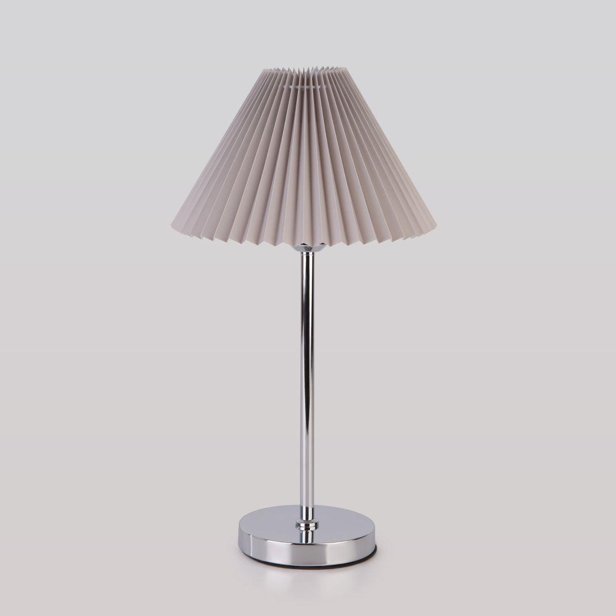 Настольная лампа Eurosvet Peony 01132/1 хром/серый лоток с крышкой 27x19x15 см 6 л полипропилен серый