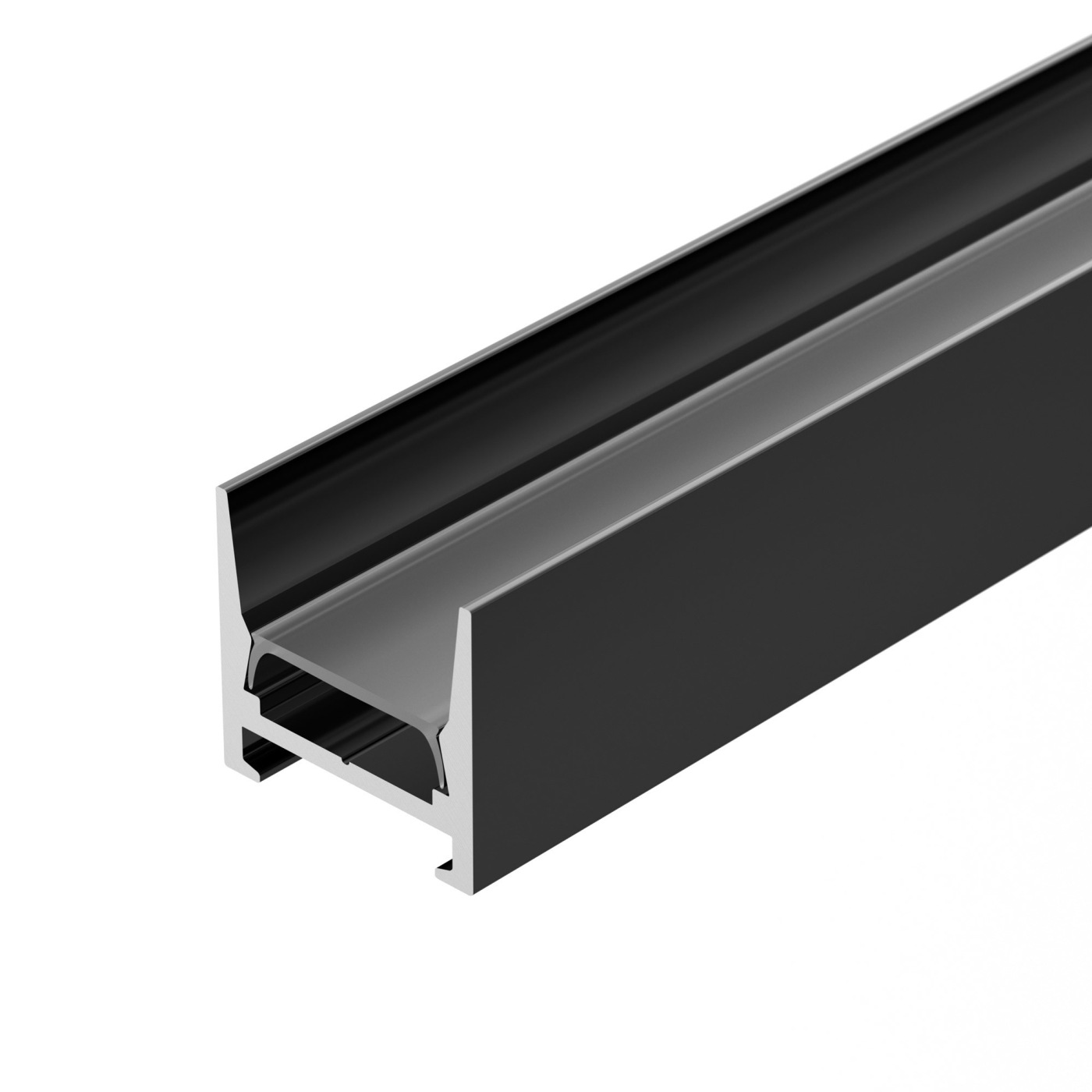 Профиль MIC-H-COMFY-2000 ANOD BLACK (Arlight, Алюминий) система для раздвижных дверей лофт 2000 мм сталь чёрный