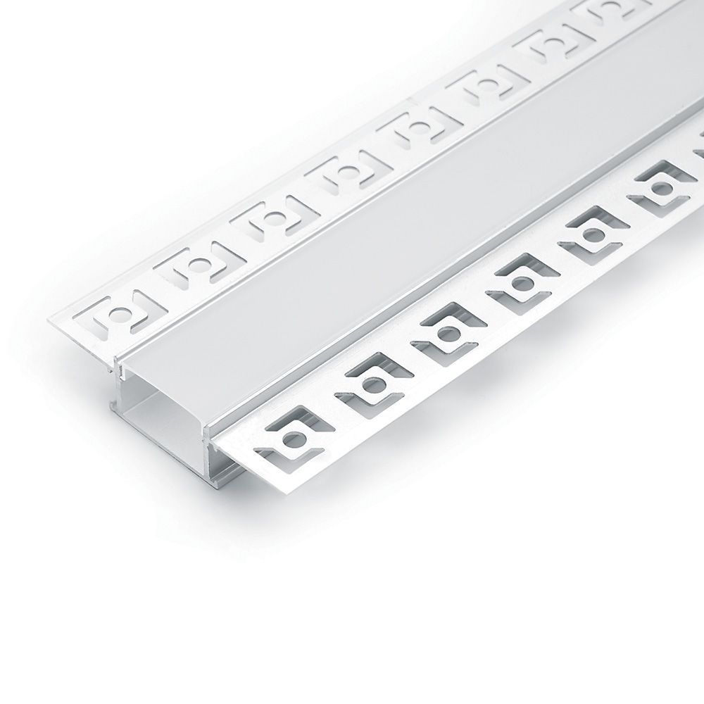 Профиль алюминиевый встраиваемый скрытый, серебро, CAB254 порог т образный floorexpert 26x1800 мм серебро