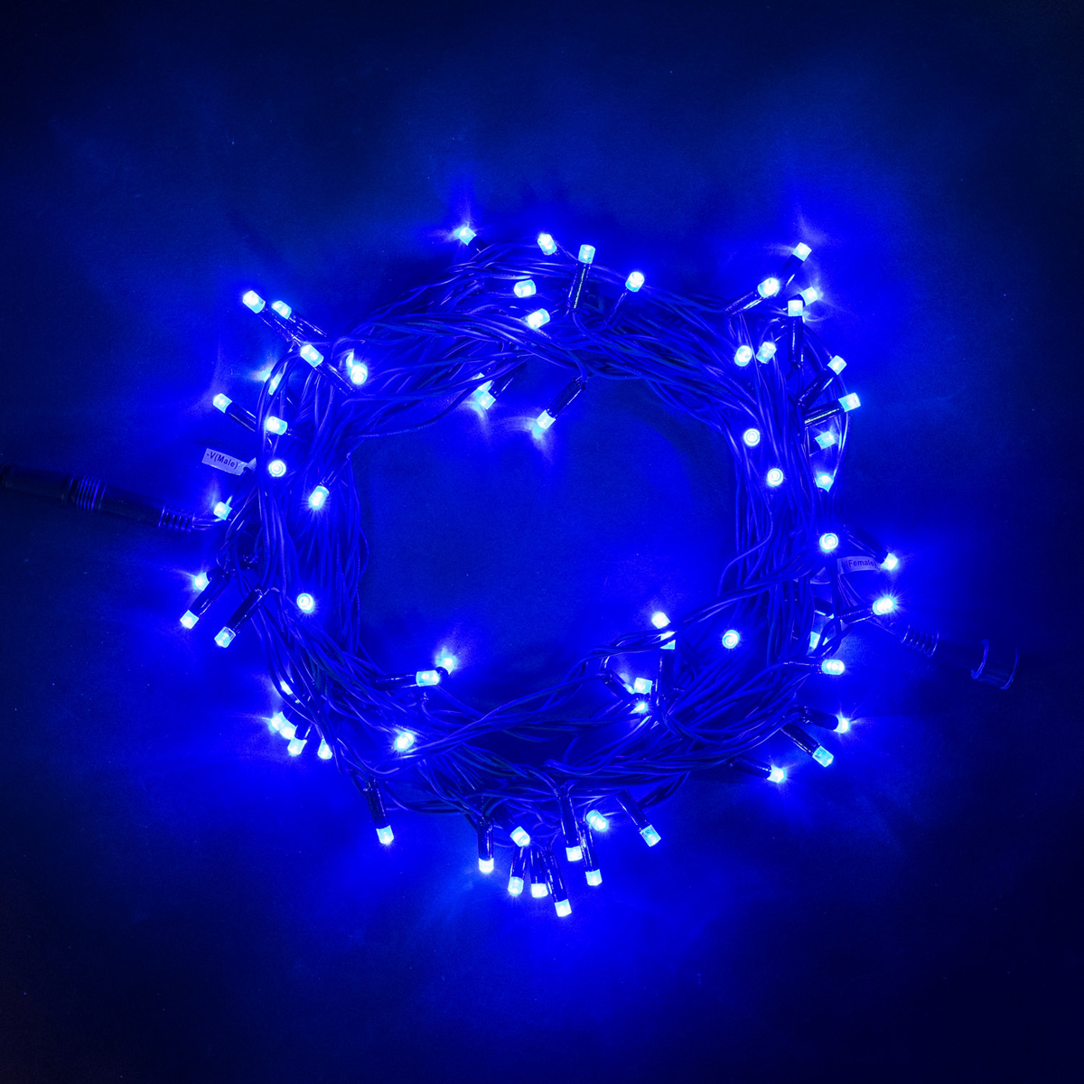 

Гирлянда Нить 10м Синяя 24В, 75 LED, Провод Черный Каучук, IP54, LL75-1-1B