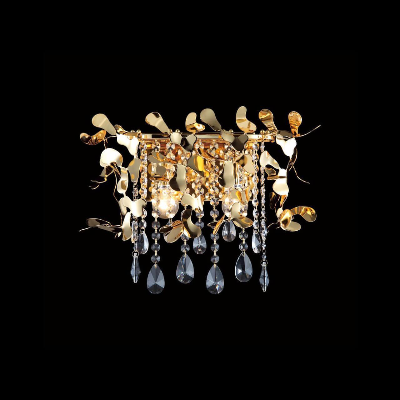 Настенный светильник Crystal Lux Romeo AP2 Gold торшер crystal lux largo pt25w gold