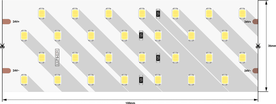 Светодиодная лента LK2H280-24-NW-33 лента светодиодная 30 светодиодов метр 2 4 вт ip65 1 м белый свет 4000 к uniel ul 00004450