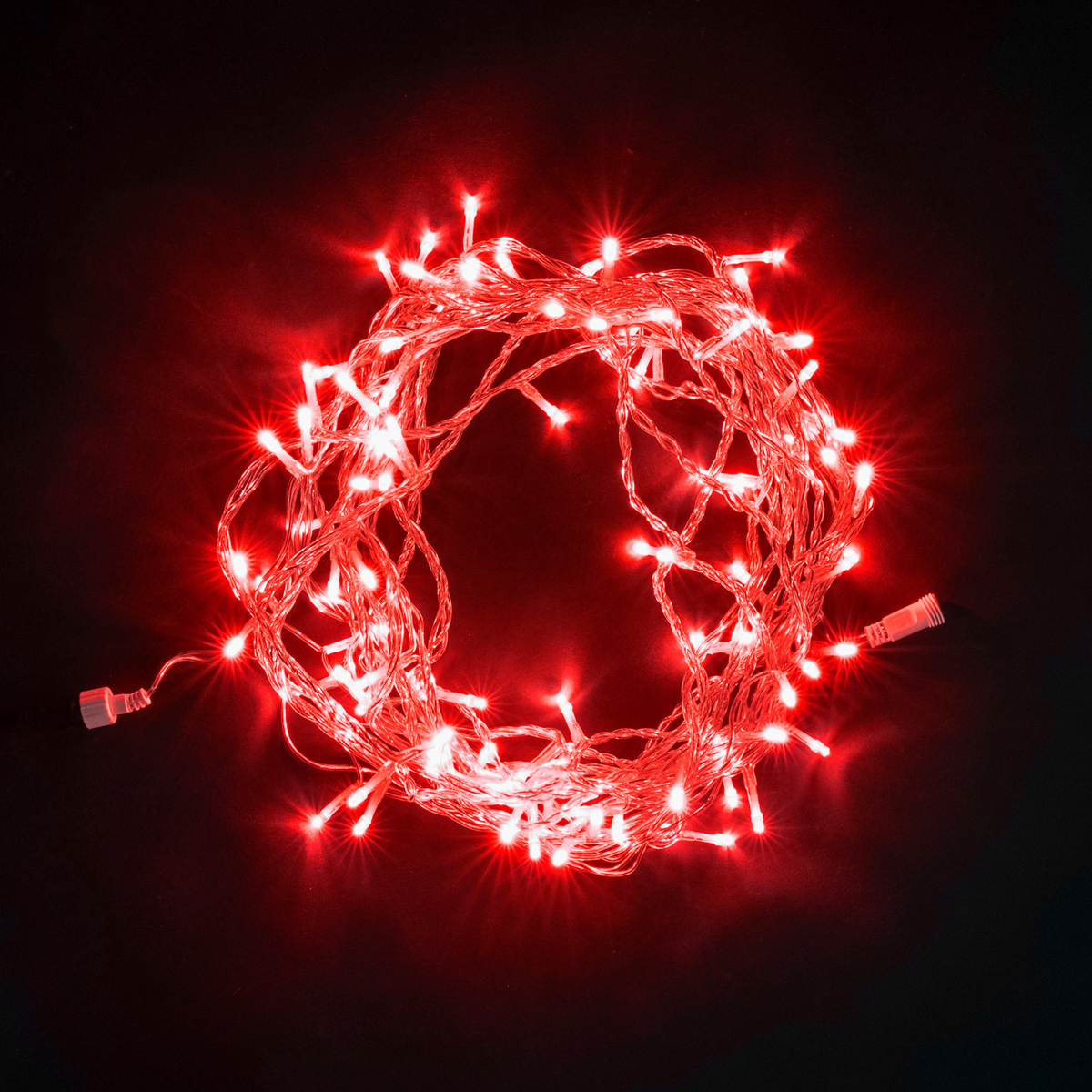 

Гирлянда Нить 10м Красная 220В, 100 LED, Провод Прозрачный ПВХ, IP54, PST100-10-2R