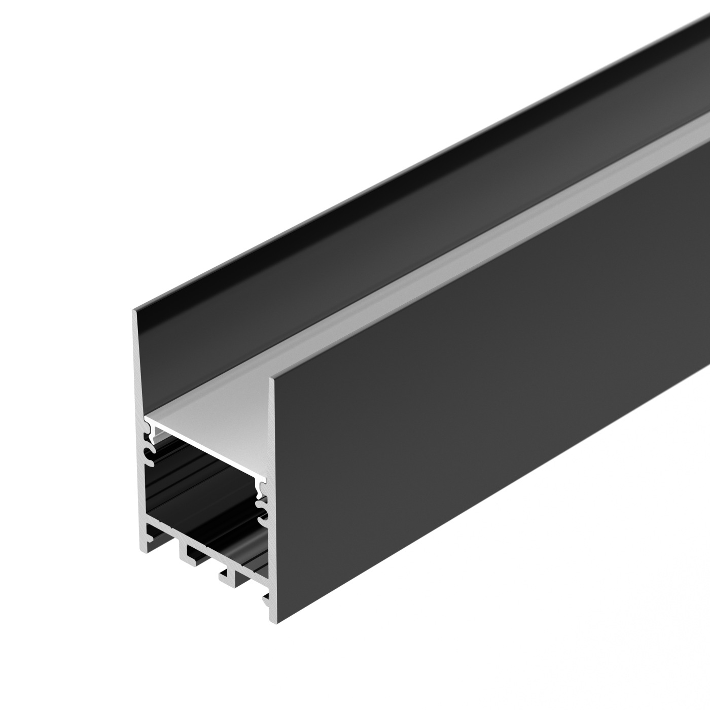 Профиль SL-COMFORT-3551-2000 ANOD BLACK (Arlight, Алюминий) система для раздвижных дверей лофт 2000 мм сталь чёрный