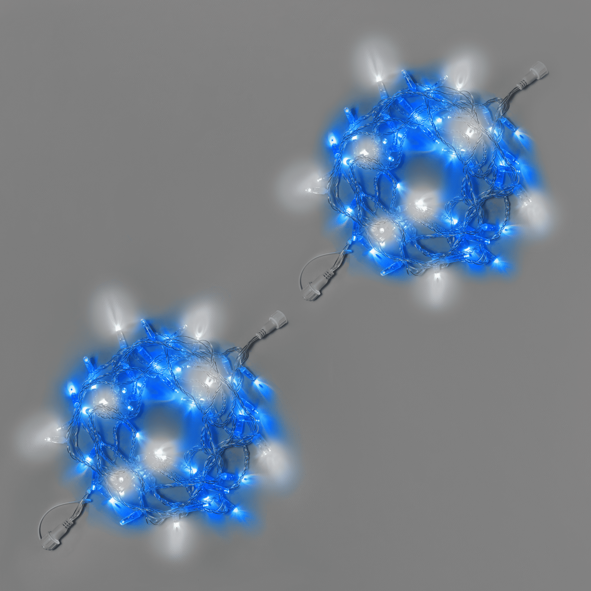 Светодиодная гирлянда INOXHUB Нить 10м 100 LED соединяемая с мерцанием 220В IP65 прозрачный провод СИНЯЯ 2840₽