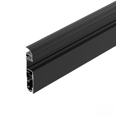 Профиль PLINTUS-H80-2000 BLACK (Arlight, Алюминий)
