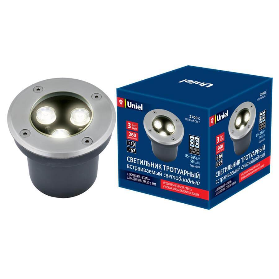 Ландшафтный светодиодный светильник Uniel ULU-B10A-3W/2700K IP67 Grey UL-00006820 электромясорубка crazy pan cp mm12c grey