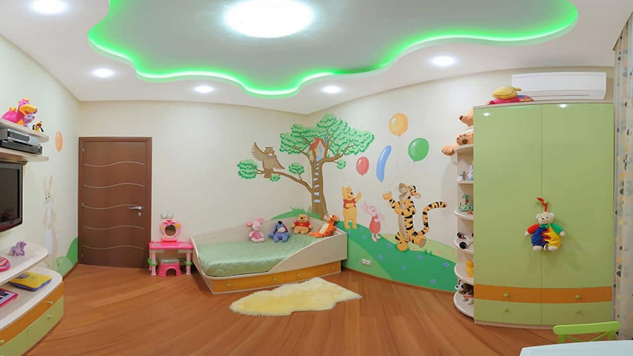 Правильное освещение в детской комнате
