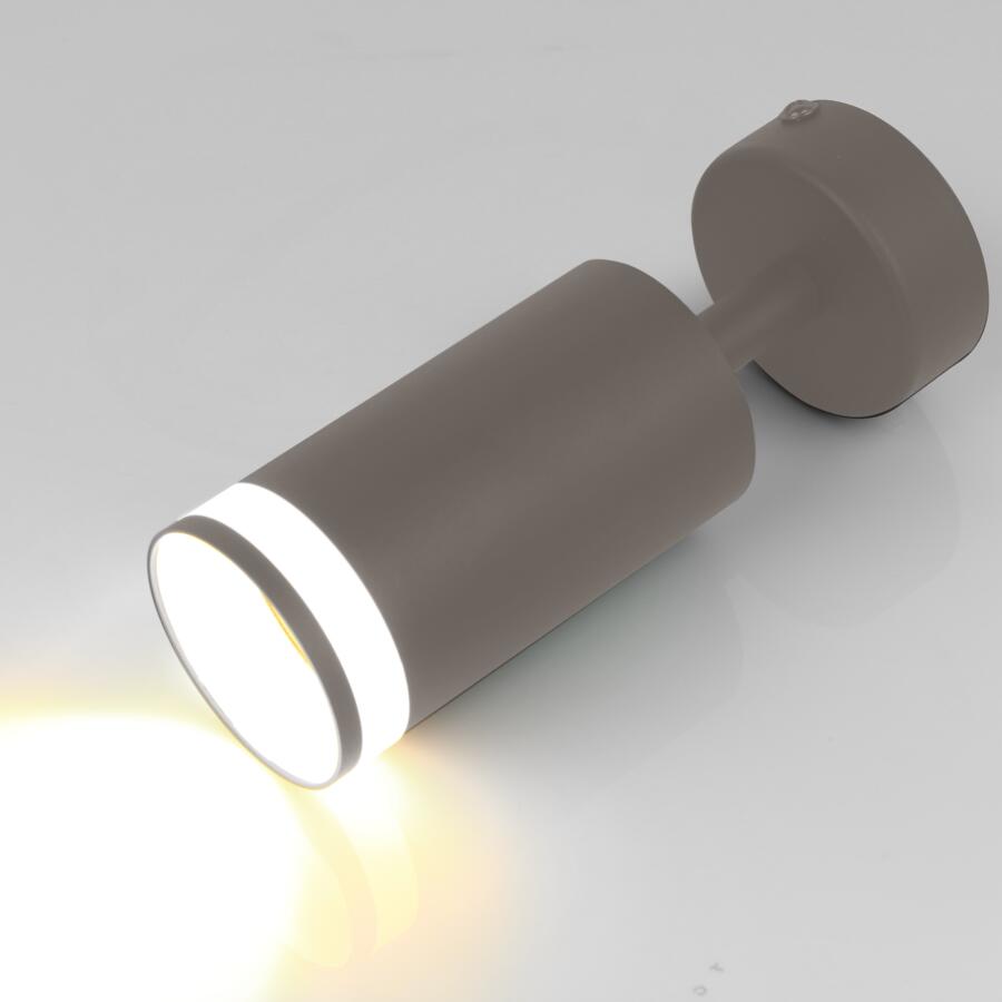 Спот на основании GWL-GU10-M-IP20 Одинарный Графит С Боковым рассеивателем Башня