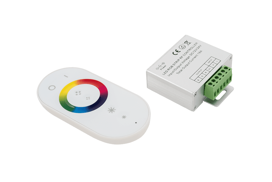 Контроллер для ленты RF-RGB-S-18A-WH1 rgb контроллер gdc rgb 1200 ip67 220 512114
