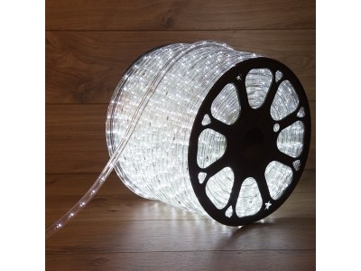 Дюралайт LED, свечение с динамикой (3W) - белый, 36 LED/м, бухта 100м