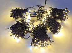 LED-PLS-200*5-20M-24V-WW/BL-F(W) Flash LED гирлянда Спайдер 5*20м 24V, белые теплые LED/Flash белый