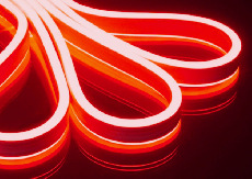 Гибкий Неон Rich LED, двухсторонний, красный, 8*16 мм, 220 В, 50 м, RL-FX816D-120-220V-R/R