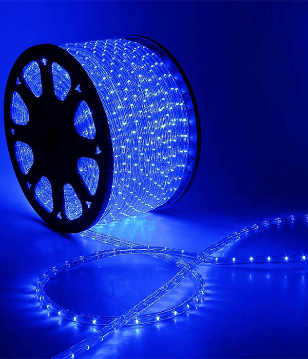 Светодиодный Дюралайт 13 мм Синий 220В 36 LEDм Свечение 360 IP65 Бухта 100м 40990₽