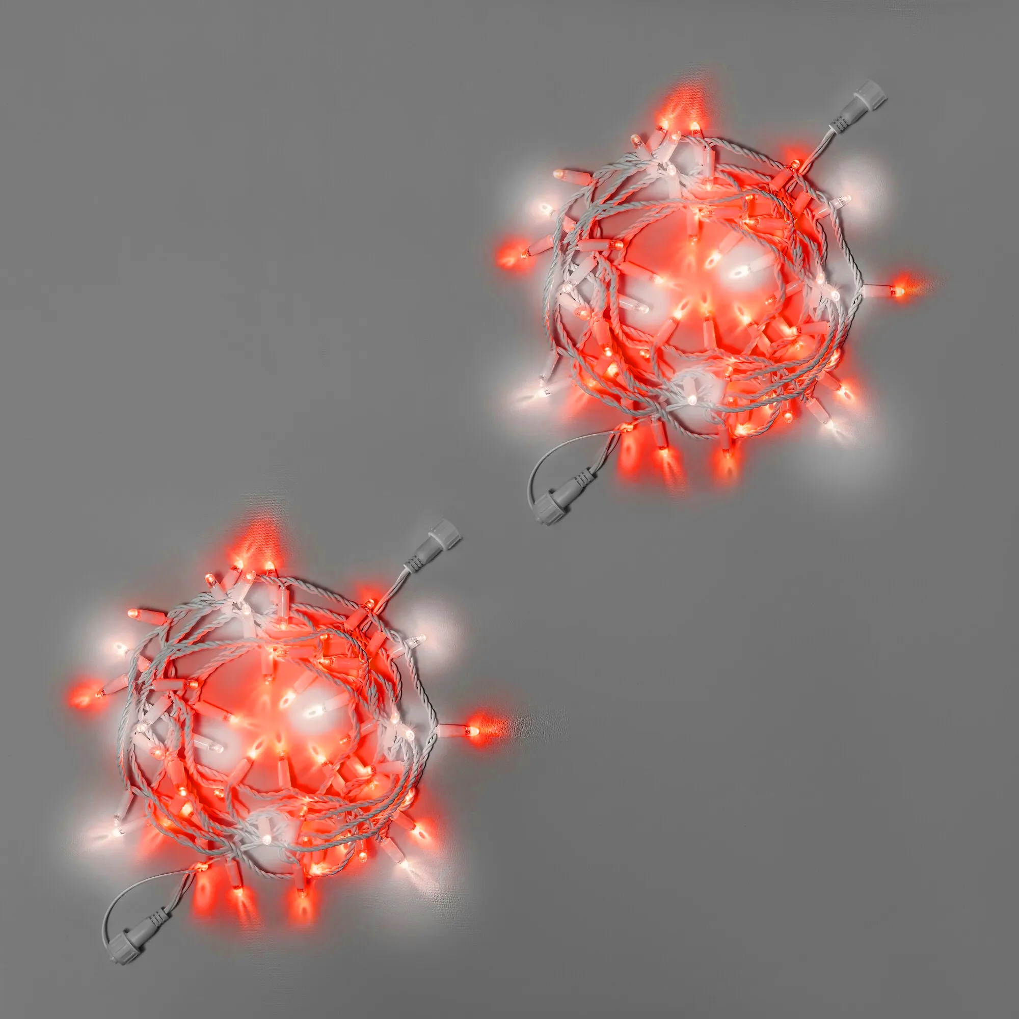 Светодиодная гирлянда INOXHUB Нить 10м 100 LED соединяемая с мерцанием 220В IP65 белый резиновый провод 33мм КРАСНАЯ 3425₽