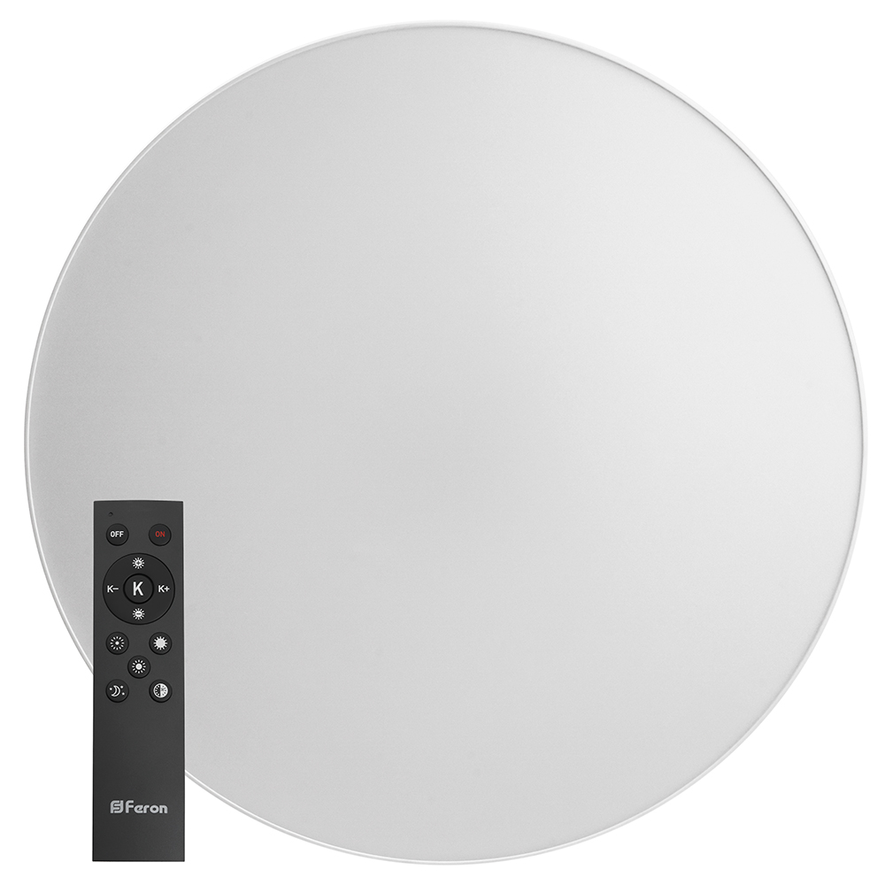 Светодиодный управляемый светильник Feron AL6200 “Simple matte” тарелка 165W 3000К-6500K белый светодиодный управляемый светильник feron al6230 “simple matte” тарелка 80w 3000к 6500k белый
