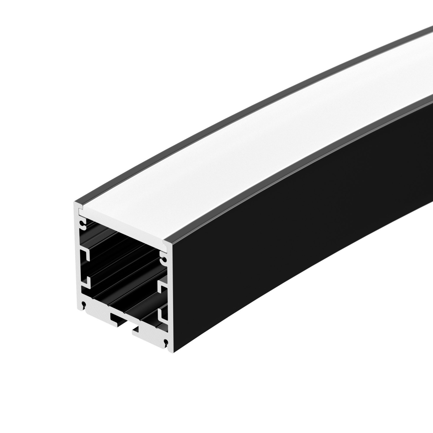 Профиль SL-ARC-3535-D1500-A90 BLACK (1180мм, дуга 1 из 4) (Arlight, Алюминий) профиль глубокий алюминиевый для светодиодной ленты прямой 2 м чёрный