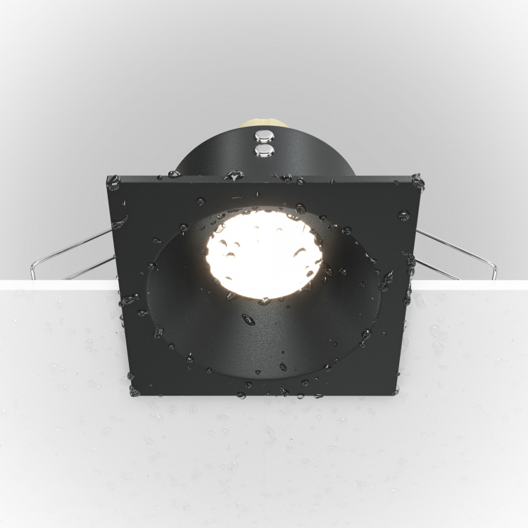 Встраиваемый светильник Zoom DL033-2-01B подсвечник стекло бокал креманка чёрный набор 3 шт h 20 23 26х12х12 см