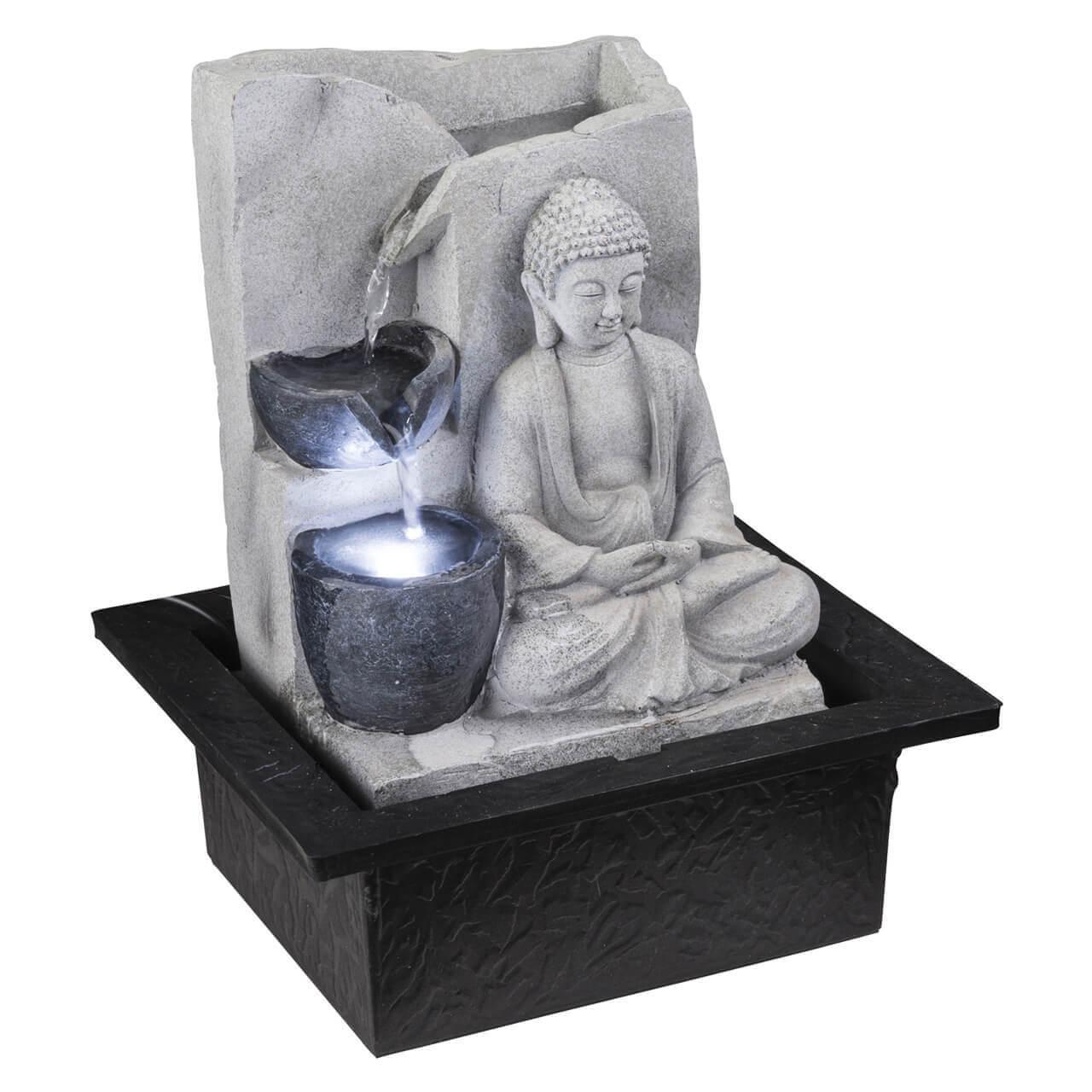 Фонтан декоративный Globo Albert Светящийся Будда 93019 сувенир будда албезия 30 см