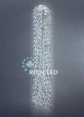 Светодиодные Дреды Rich LED, 150 см, белые, соединяемые, 288 LED, белый провод RL-DR1.5-W/W