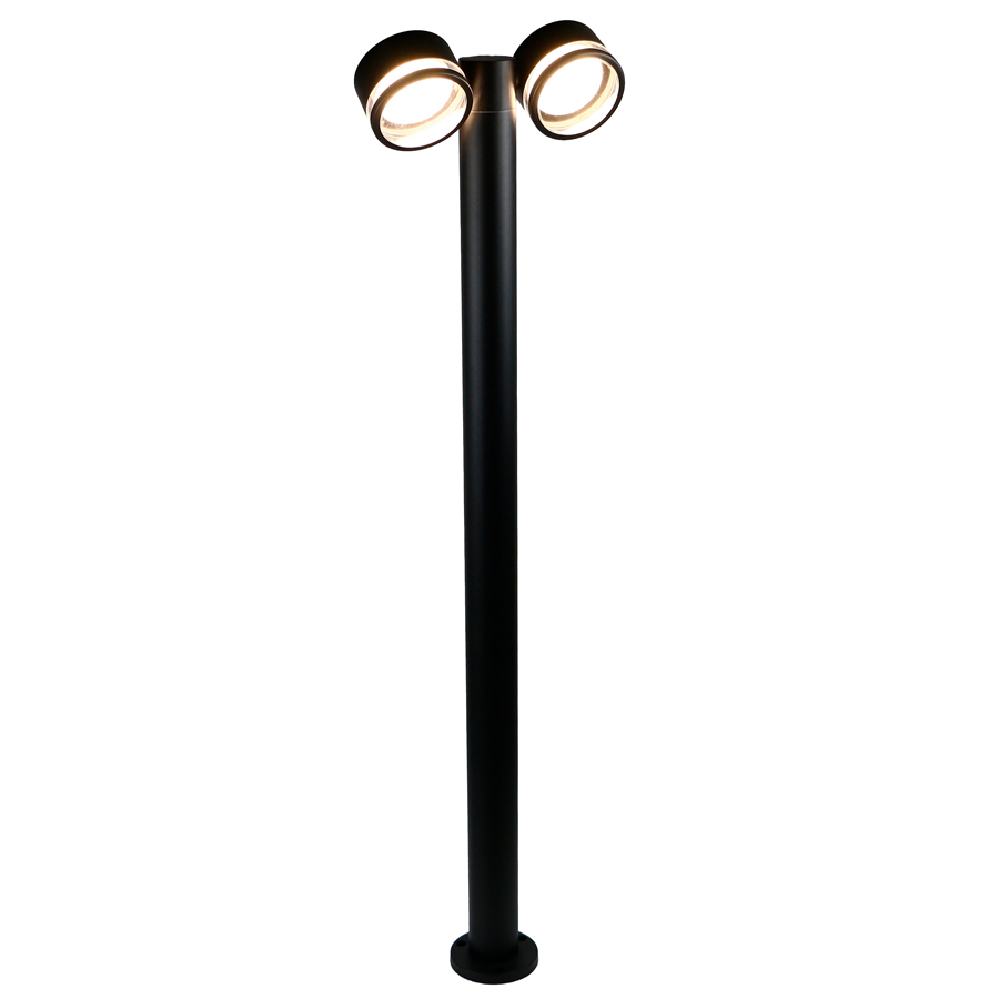 Садово-парковый светильник General GPF-2GX53-M-IP65 Черный Высокий с боковым рассеивателем Иллюмакс 6830₽