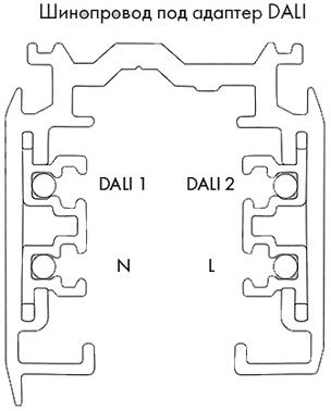 Шинопровод по протоколу DALI