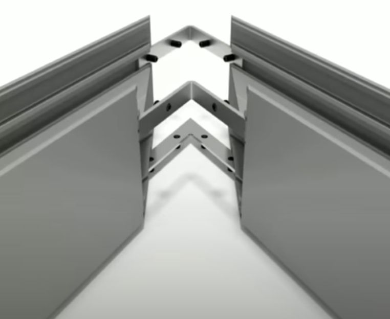 Алюминиевый профиль с рельсами